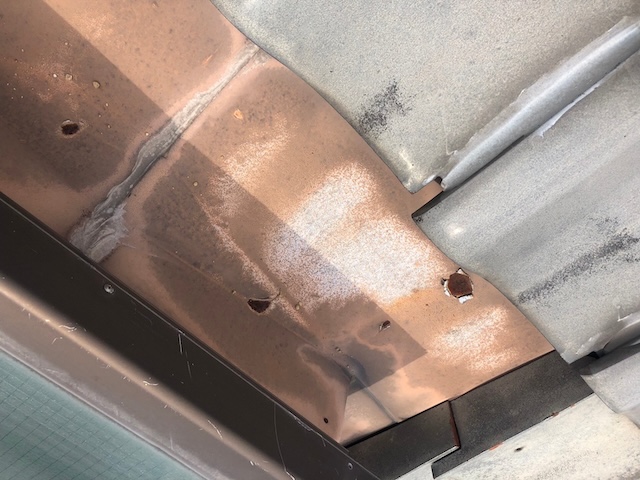 ブリキの経年劣化・施工前